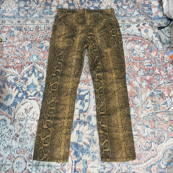 Isabel Marant Etoile Apolo Snakeskin Print Corduroy Pants SZ 34/US 2 EUC - Picture 5 of 7